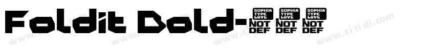 Foldit Bold字体转换